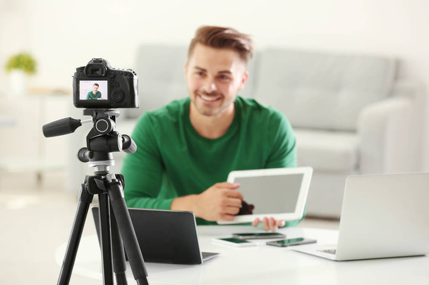 blogger recording video  - Photo, image
