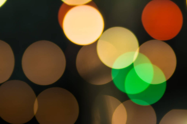 Abstract bokeh light background of the night. christmas bokeh background - Photo, Image