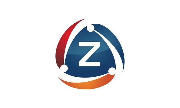 Online Marketing Biznes dystrybucji technologii litery Z - Wektor, obraz