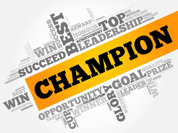 Champion word cloud - Vector, Image