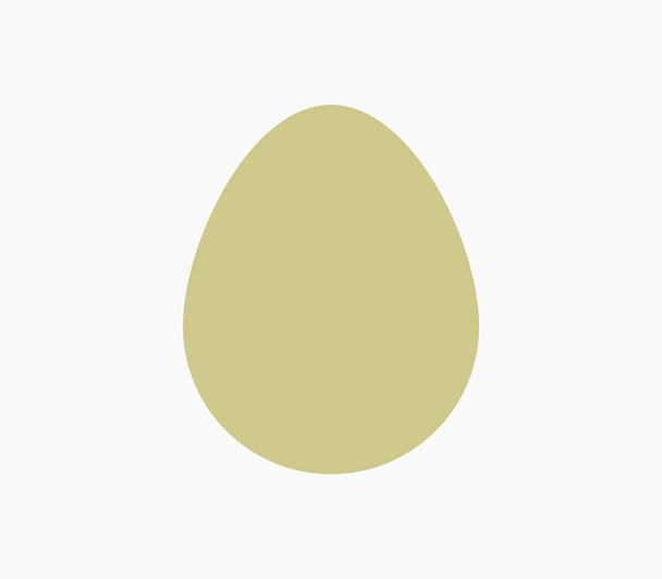 白い背景の上の卵アイコン - ベクター画像