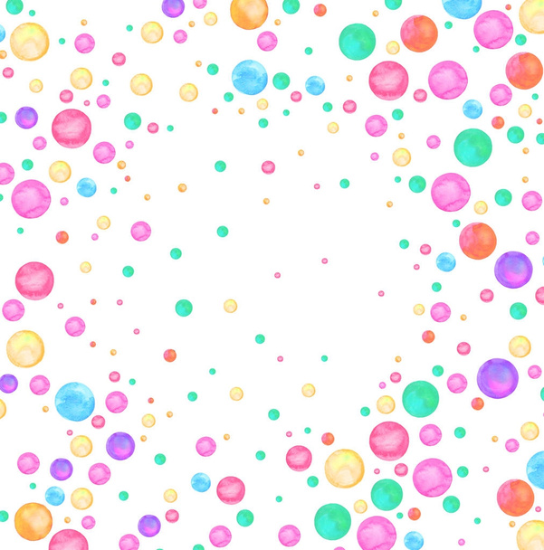 Abstract retro pastel pattern. Round shapes texture - Photo, Image