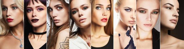 Schönheit collage.faces von Frauen - Foto, Bild