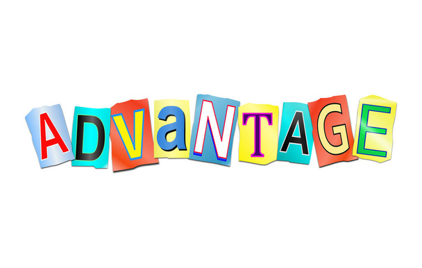 Advantage word concept. - Photo, Image