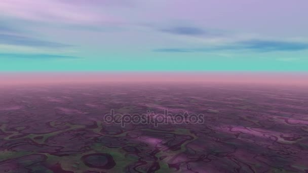 abstract landscape cyan sky - Footage, Video