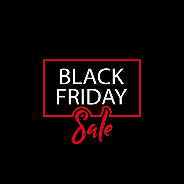 Black Friday eladó fekete tag, vektoros illusztráció - Vektor, kép