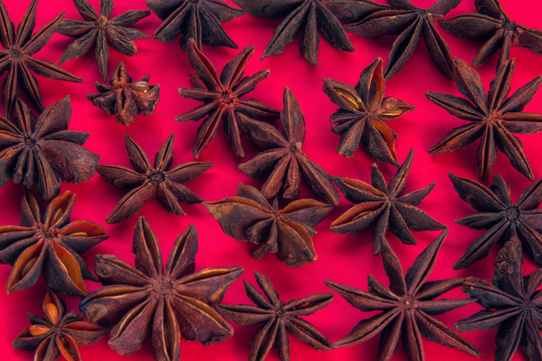 star anise as a background - Photo, Image