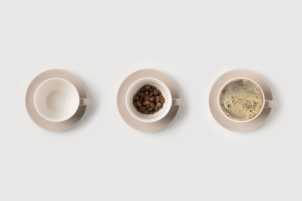 coffee cups composition - Foto, imagen