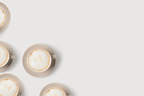 coffee cups with latte - Photo, Image