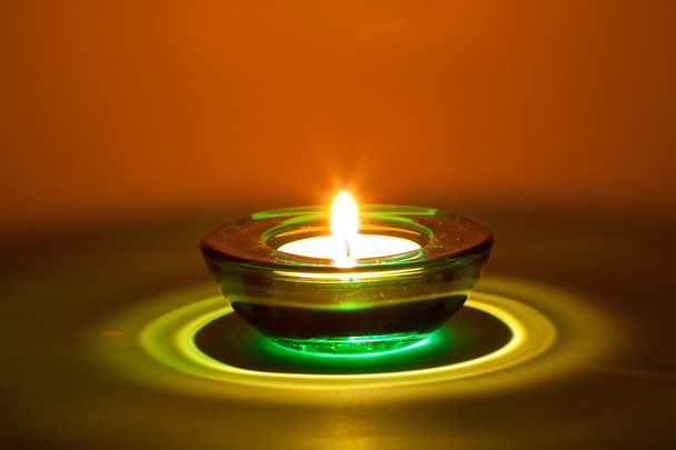 Green candle - Photo, Image