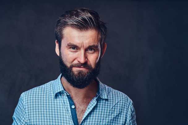 Portrait of an attractive bearded male - Photo, Image