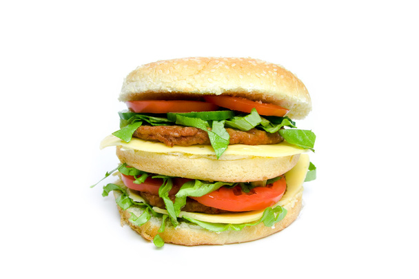 Double hamburger - Fotografie, Obrázek