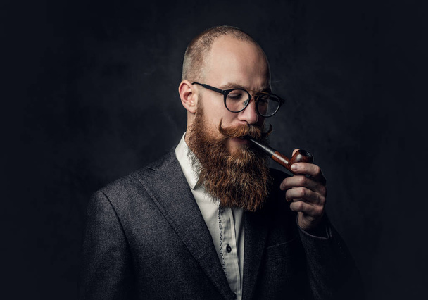 Ritratto di barbuto rosso Inglese maschio
  - Foto, immagini