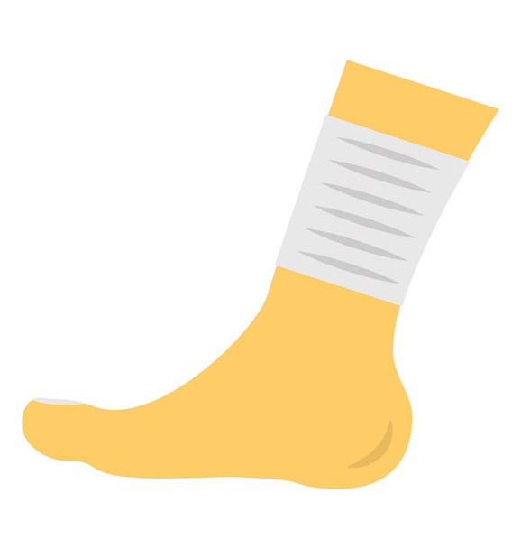 Foot Plaster Vector Icon - Vector, Imagen