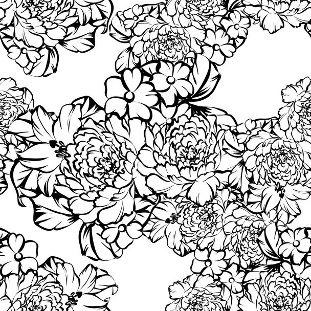 Seamless floral pattern - Vector, Imagen