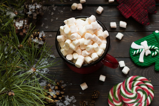 Νέο έτος κακάο με marshmallows - Φωτογραφία, εικόνα