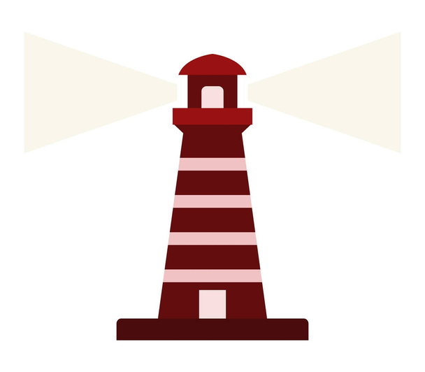 lighthouse icon on white background - Vetor, Imagem