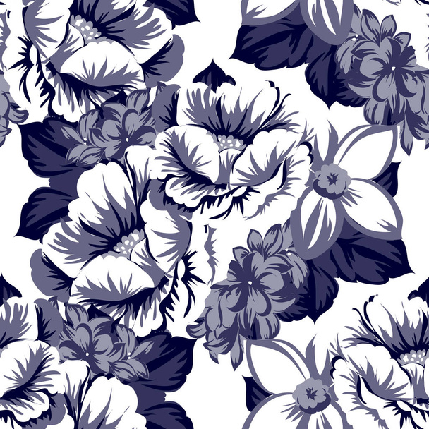 Seamless floral pattern - Vektor, Bild