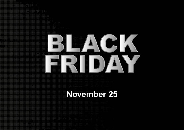 Abstract vector black friday sale layout background. For art template design,brochure, banner, idea, cover, booklet, flyer. - Vector, Image