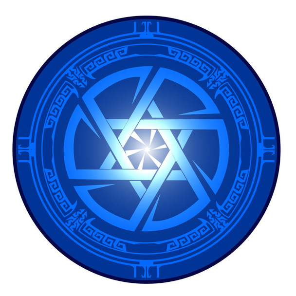 Étoile de David, Bouclier de David, Magen David, illustration vectorielle, icône
 - Vecteur, image