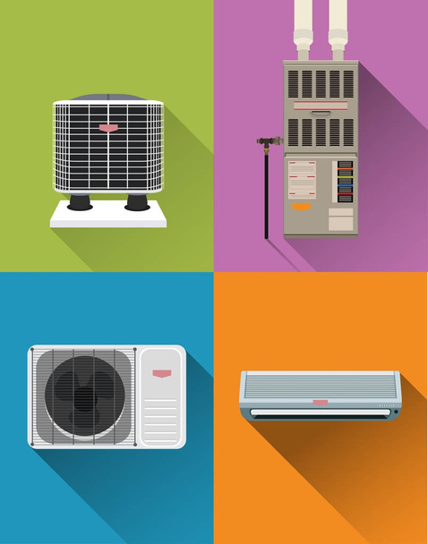 Air condition system - Vector, Image