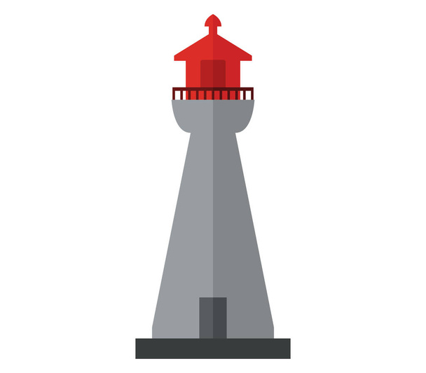 icône du phare sur fond blanc - Vecteur, image