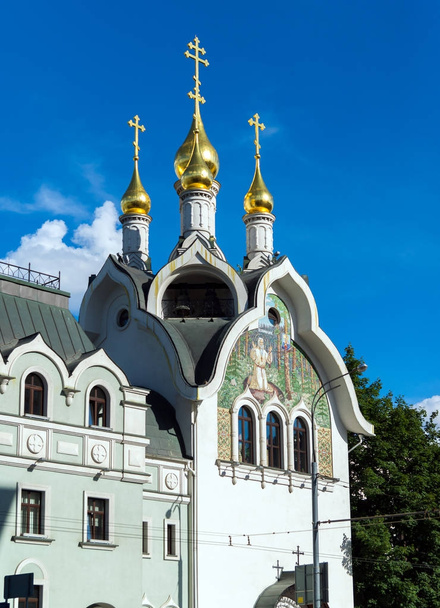 Patriarchal Compound of Holy Trinity Seraphim-Diveevo Convent in Moscow, Russia - Zdjęcie, obraz