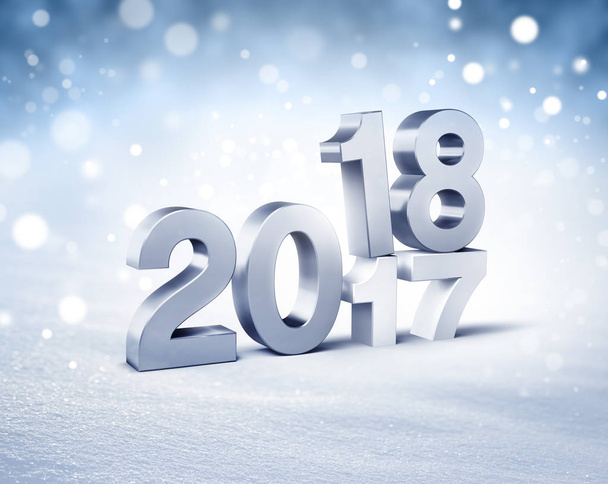 Carte de vœux congelée 2018
 - Photo, image