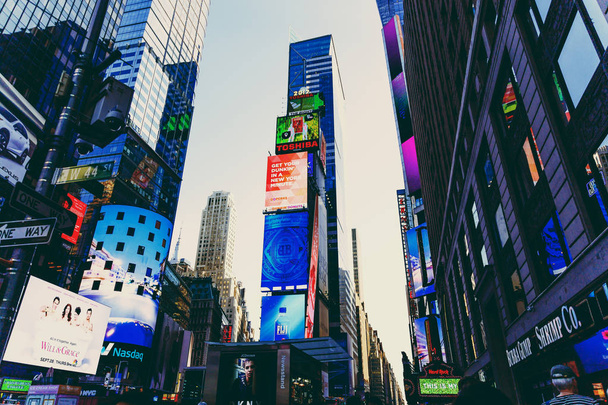 detail of Times Square in Manhattan - Foto, Bild