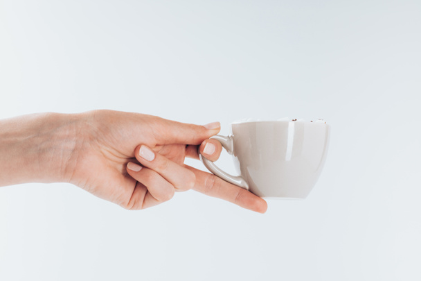 hand holding cup of coffee - Fotoğraf, Görsel