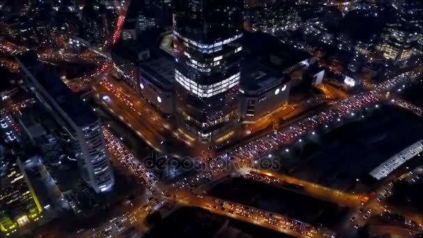 Vista aérea da cidade de Santiago no Chile  - Filmagem, Vídeo