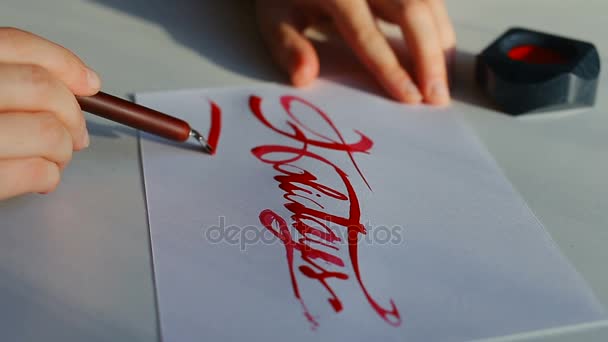 férias inscrições desenhadas com caneta nib
. - Filmagem, Vídeo