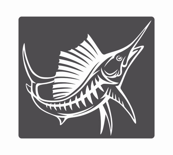 halászati logó sablon - Vektor, kép