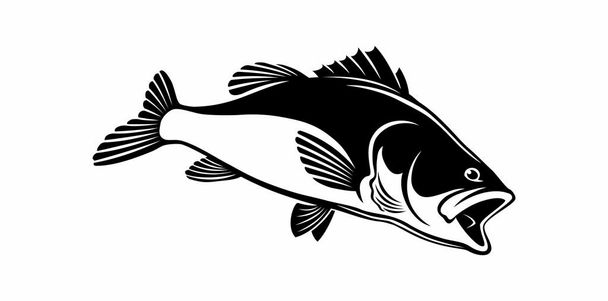 Vorlage für Fischerei-Logo - Vektor, Bild