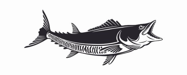 halászati logó sablon - Vektor, kép