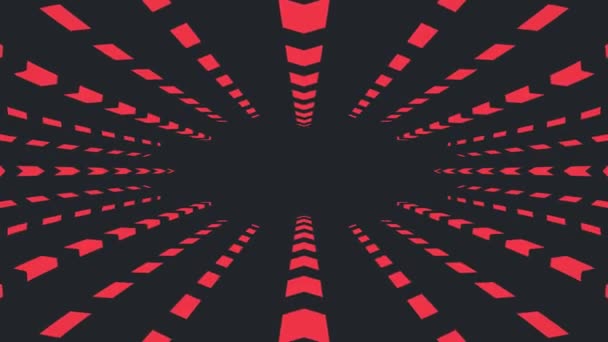 レトロなゲーム スタイル無限トンネル フライト シームレスなループ アニメーション - 新しい品質 4 k ヴィンテージ カラフルな楽しいビデオ映像 - 映像、動画