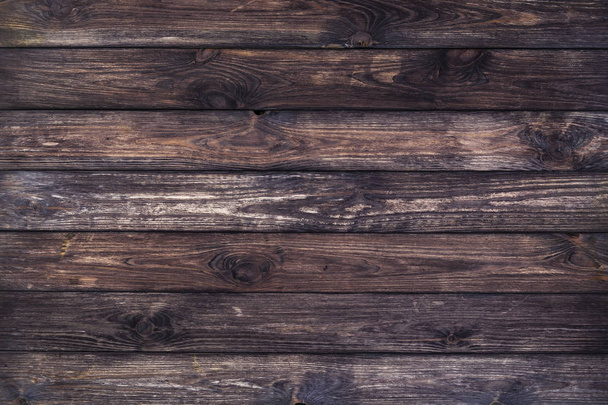 Donkere houten achtergrond, oude houten textuur - Foto, afbeelding