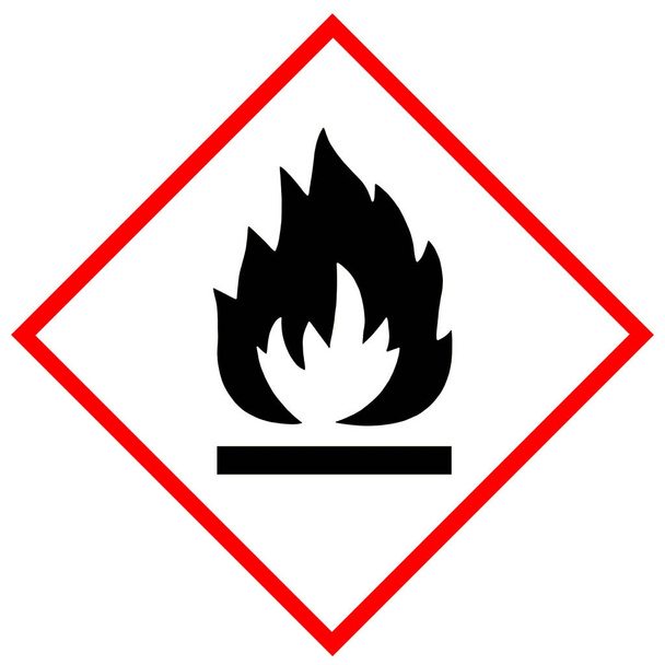 Brandbare symbool-teken - Foto, afbeelding