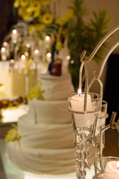 Detail svatební stůl zdobené - Fotografie, Obrázek