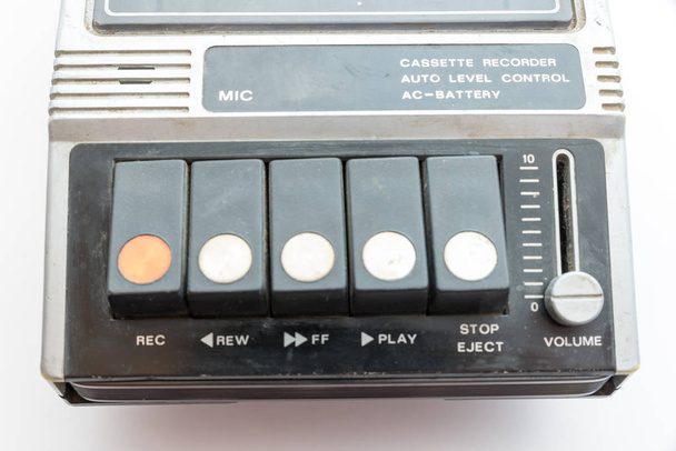 Detalles de un jugador de cassette personal vintage
 - Foto, Imagen