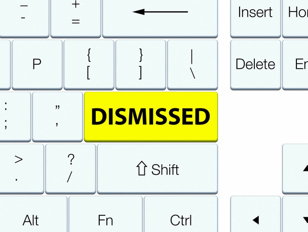 Ontslagen gele toetsenbord knop - Foto, afbeelding