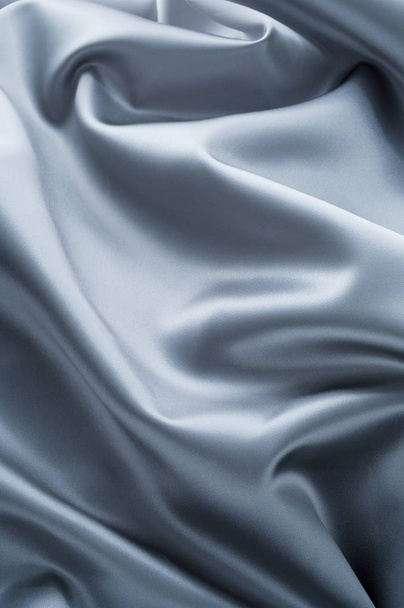 Смятая серая шелковая ткань для фона
 - Фото, изображение