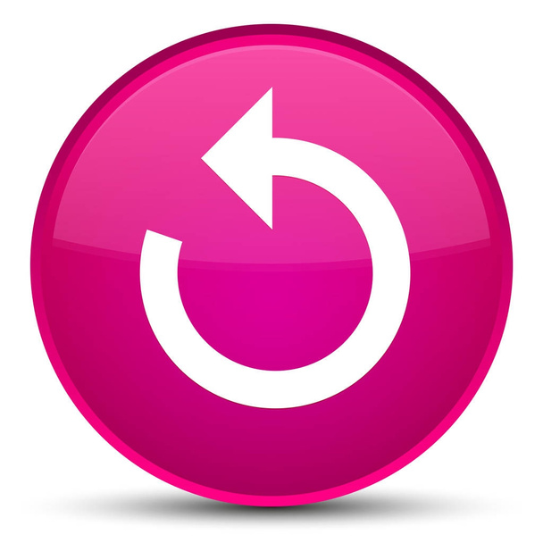 Refresh arrow icon special pink round button - Φωτογραφία, εικόνα