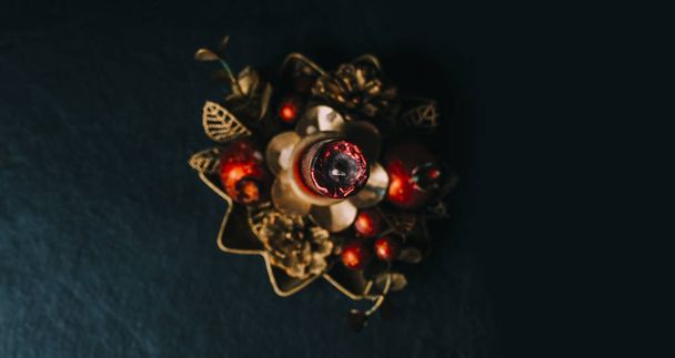 Christmas Candle Flower - Фото, изображение