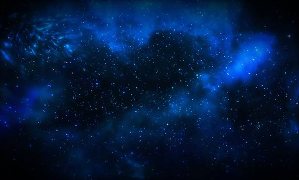 güzel mavi galaxy arka plan - Fotoğraf, Görsel