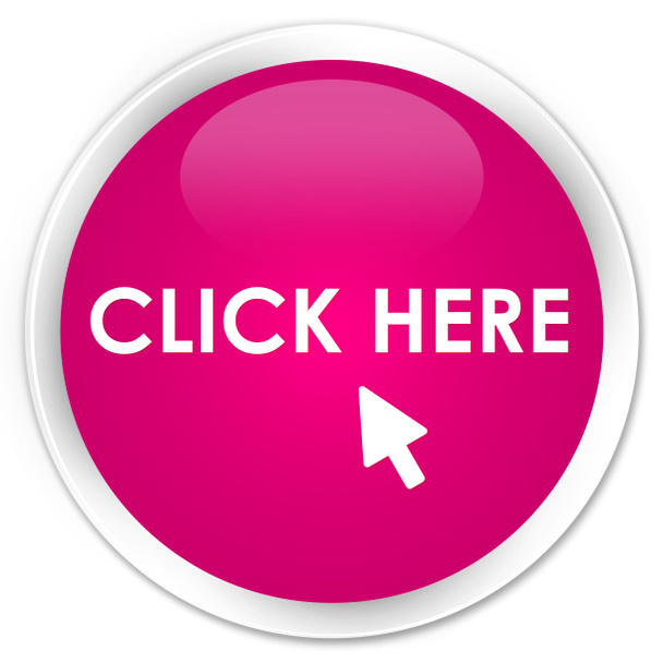 Klicken Sie hier Premium-rosa runden Knopf - Foto, Bild