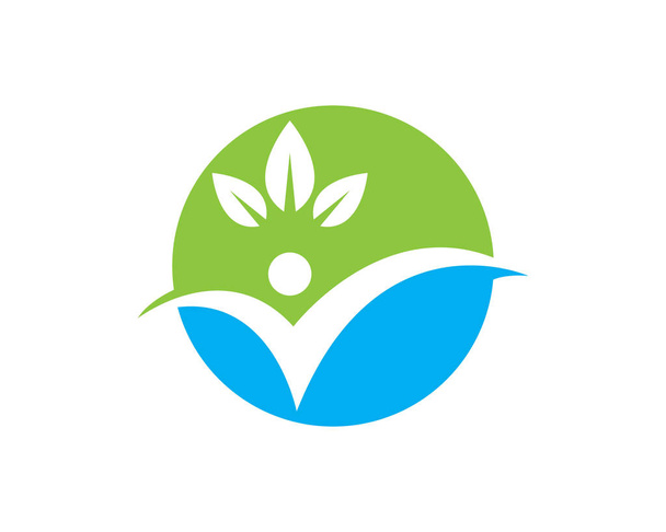 logotipo de vida saludable
 - Vector, imagen