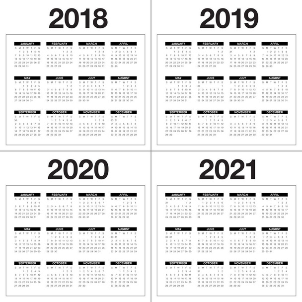 2018 год 2020 2021 календарный вектор
 - Вектор,изображение