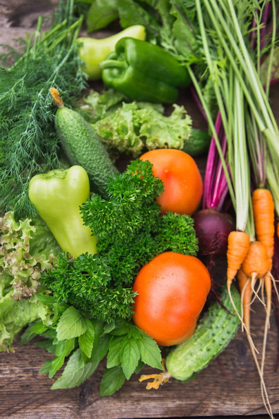Fresh vegetables close-up.  - Foto, Bild