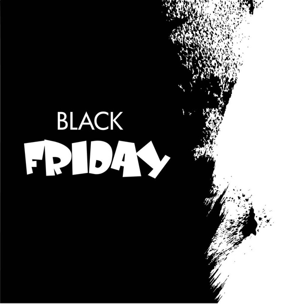 Black Friday, Big Sale, white ink splach - Vector, Image